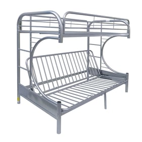 Acme Furniture Eclipse Silver Twin Over Full Futon Bunk Bed