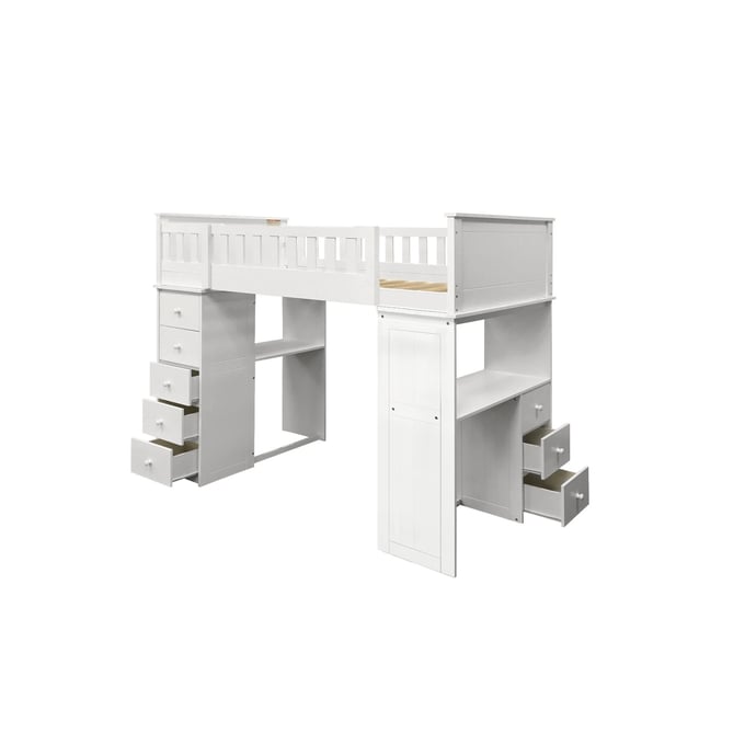 Acme Furniture Willoughby White Twin Loft Bed ACM-10970W