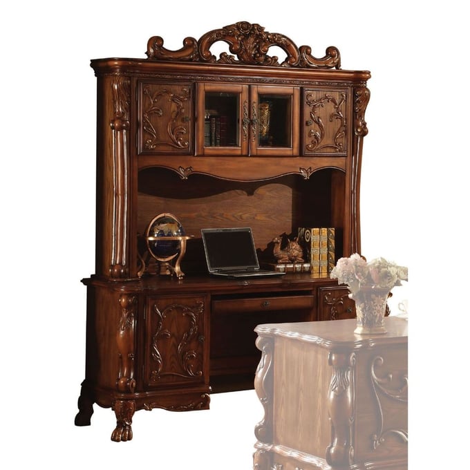 Acme Furniture Dresden Cherry Oak Computer Desk and Hutch ACM-12172