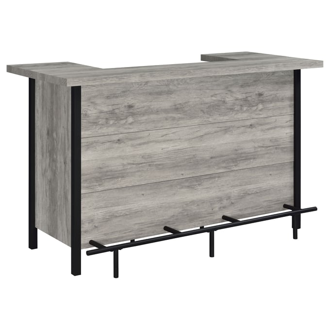 Coaster Furniture Bellemore Grey Driftwood Bar Unit with Footrest CST-182105