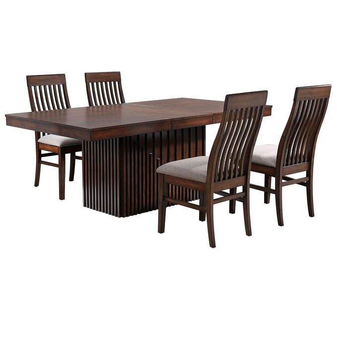 Coaster Furniture Briarwood Brown 5pc Dining Room Set CST-18299-DR-S1