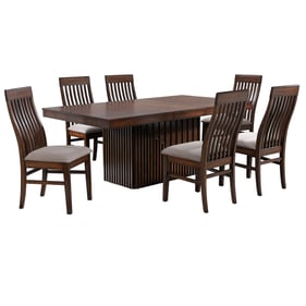 Coaster Furniture Briarwood Brown 7pc Dining Room Set