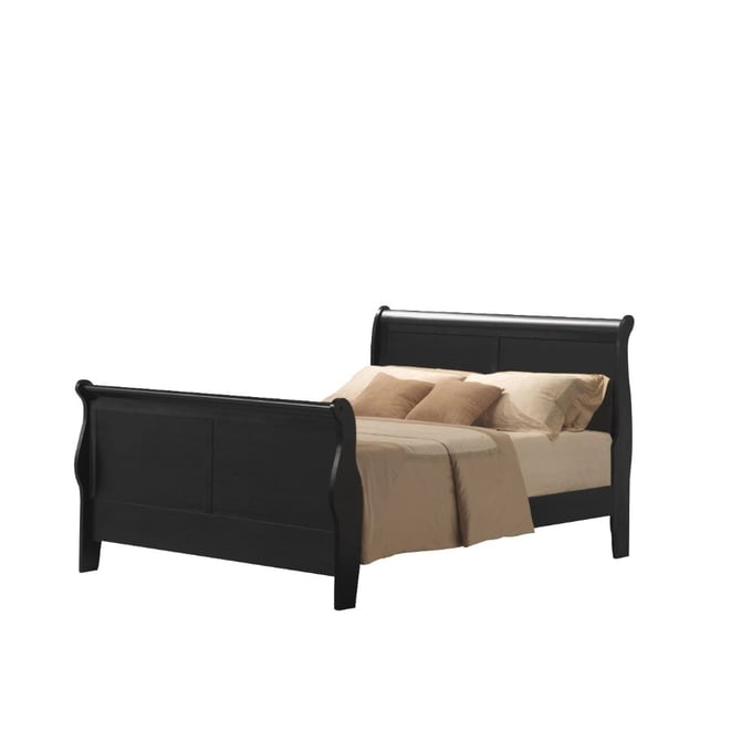 Acme Furniture Louis Philippe III Black Queen Bed ACM-19500Q