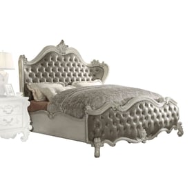 Acme Furniture Versailles Vintage Gray Bone White King Bed