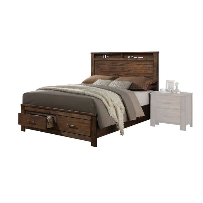 Acme Furniture Merrilee Oak King Storage Bed ACM-21677EK