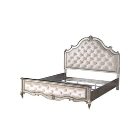 Acme Furniture Esteban Ivory Antique Champagne King Bed