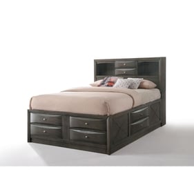 Acme Furniture Ireland Gray Oak Queen Storage Bed