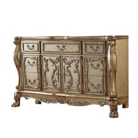 Acme Furniture Dresden Gold Patina Bone Dresser