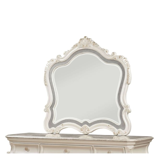 Acme Furniture Chantelle Pearl White Mirror ACM-23544