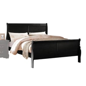 Acme Furniture Louis Philippe Black King Bed