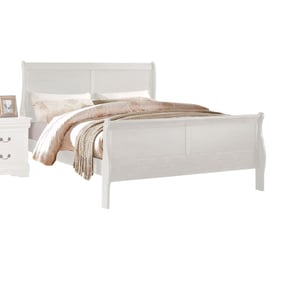 Acme Furniture Louis Philippe White King Bed