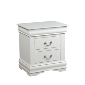 Acme Furniture Louis Philippe White Nightstand