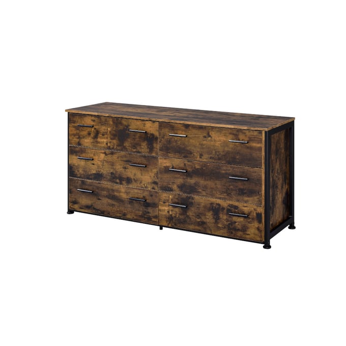 Acme Furniture Juvanth Rustic Oak Black Dresser ACM-24265