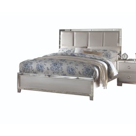 Acme Furniture Voeville II Platinum King Upholster Bed