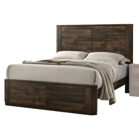 Acme Furniture Elettra Rustic Walnut Queen Bed