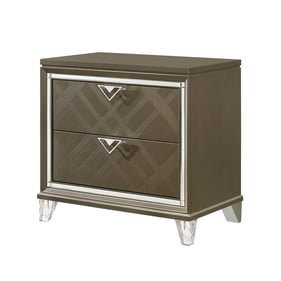 Acme Furniture Skylar Dark Champagne Nightstand