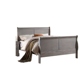 Acme Furniture Louis Philippe III Gray Queen Bed