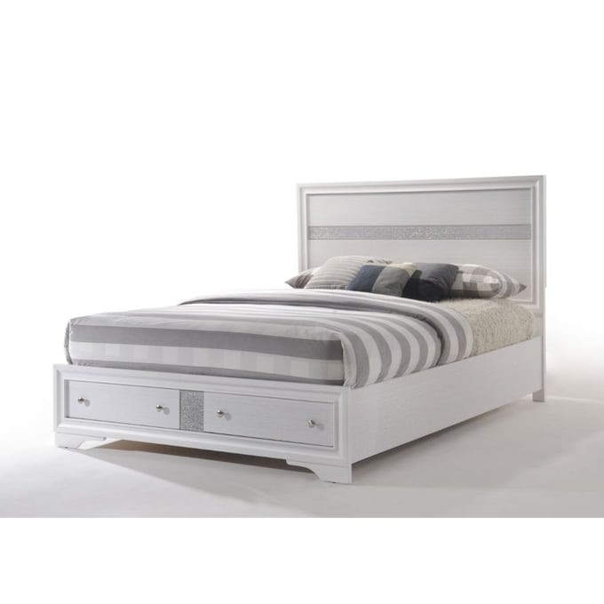 Acme Furniture Naima White Queen Storage Bed ACM-25770AQ