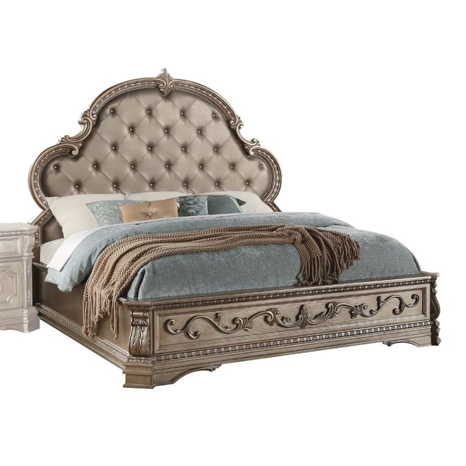 Acme Furniture Northville Antique Silver Queen Bed ACM-26930Q