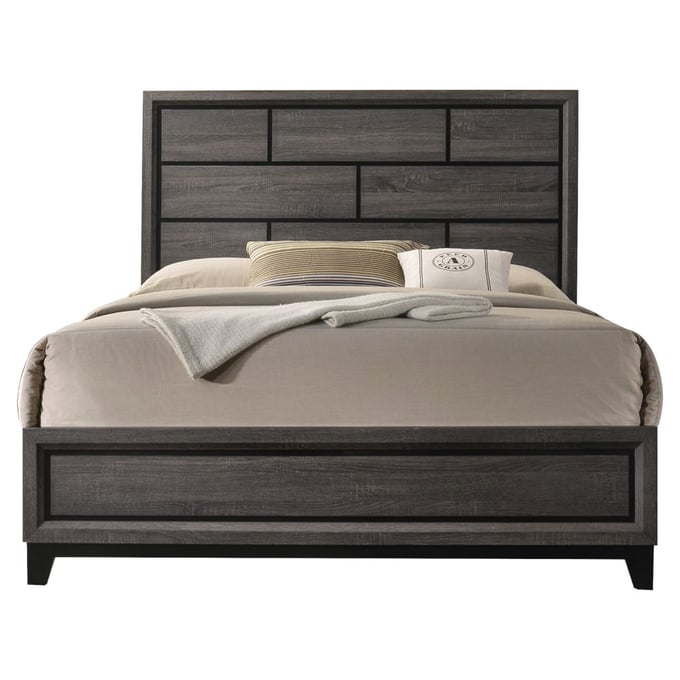 Acme Furniture Valdemar Weathered Gray King Bed ACM-27047EK