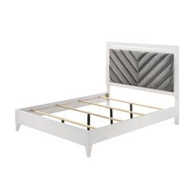 Acme Furniture Chelsie Gray White Queen Bed