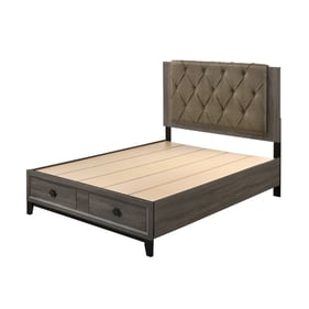 Acme Furniture Avantika Rustic Gray Oak King Storage Bed