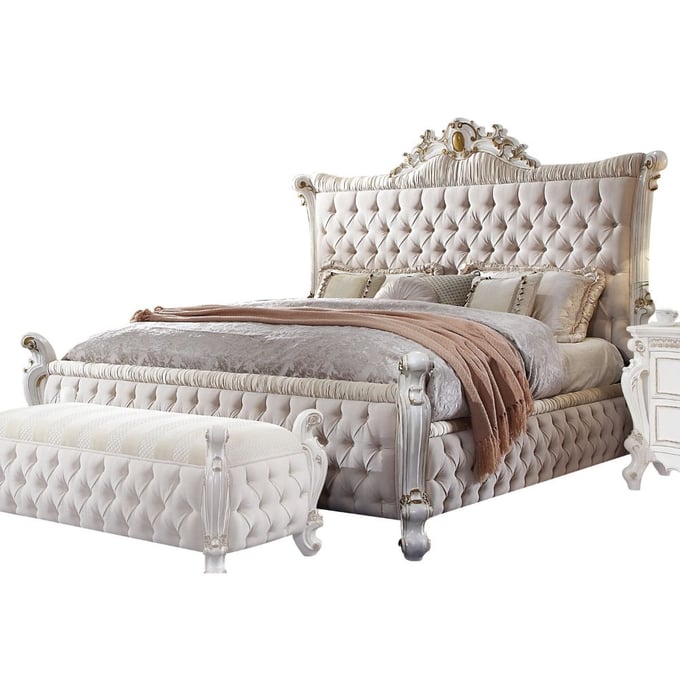 Acme Furniture Picardy Antique Pearl King Bed ACM-27877EK