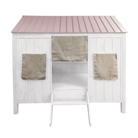 Acme Furniture Spring Cottage White Pink Full Bed