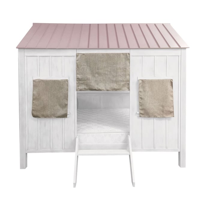 Acme Furniture Spring Cottage White Pink Full Bed ACM-37695F