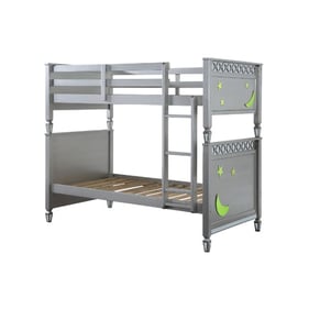 Acme Furniture Valerie Silver Twin over Twin Bunk Bed