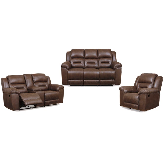 Ashley Furniture Stoneland Chocolate 3pc Power Living Room Set 39904-P-LR-S2