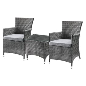 Acme Furniture Tashelle Gray 3pc Pack Bistro Set