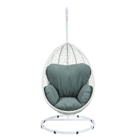 Acme Furniture Simona Green White Hanging Chair