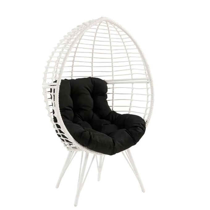 Acme Furniture Galzed Black White Patio Lounge Chair ACM-45109