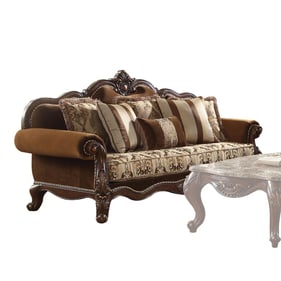 Acme Furniture Jardena Cherry Oak Sofa With Pillows