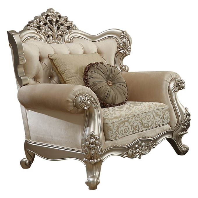 Acme Furniture Bently Champagne Two Pillows Chair ACM-50662