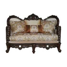 Acme Furniture Devayne Dark Walnut Four Pillows Loveseat