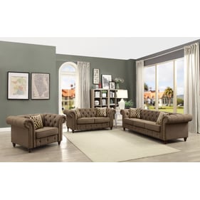 Acme Furniture Aurelia Brown 3pc Living Room Set