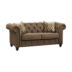 Acme Furniture Aurelia Brown Loveseat