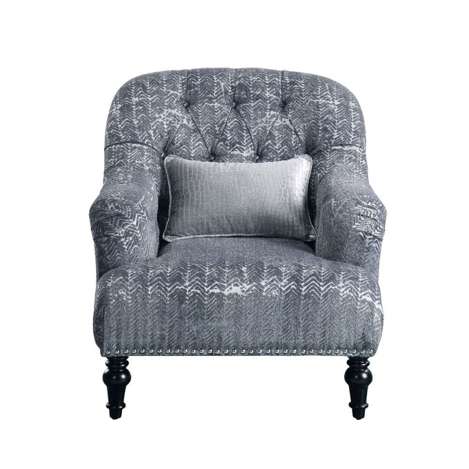 Acme Furniture Gaura Dark Gray One Pillow Chair ACM-53092