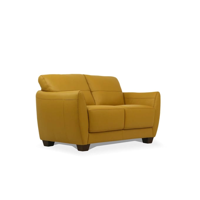 Acme Furniture Valeria Mustard Leather Loveseat ACM-54946