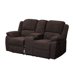 Acme Furniture Madden Brown Motion Loveseat With Console