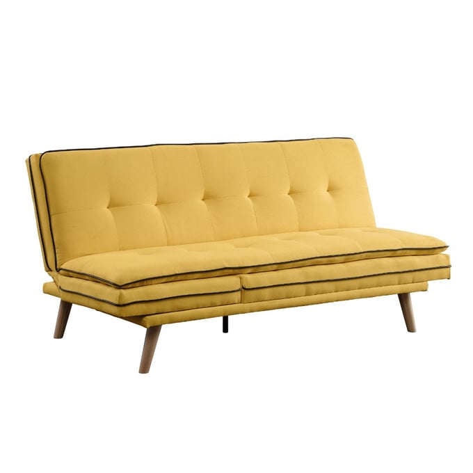 Acme Furniture Savilla Yellow Oak Adjustable Sofa ACM-57160