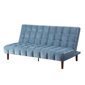 Acme Furniture Yolandi Teal Dark Walnut Adjustable Sofa