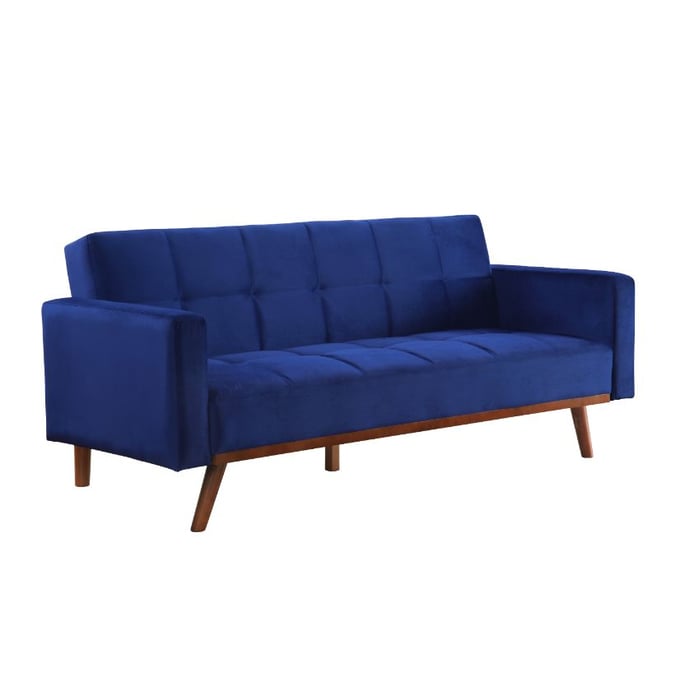 Acme Furniture Tanitha Blue Natural Adjustable Sofa ACM-57205