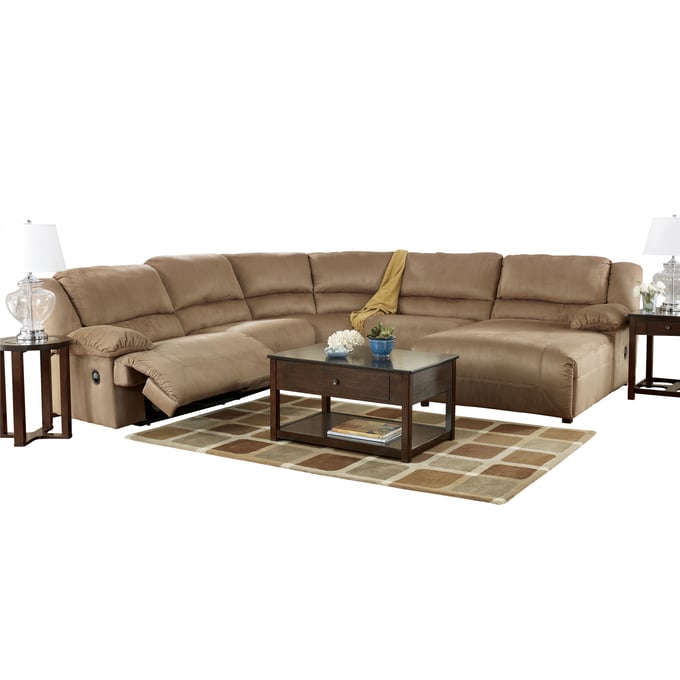 Ashley Furniture Hogan Mocha Fabric Sectional 57802SE1