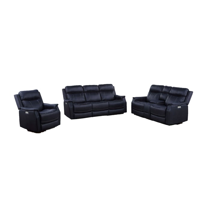 Steve Silver Valencia Ocean Blue 3pc Power Living Room Set SSF-VA950-LR-S1