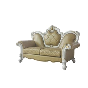 Acme Furniture Picardy Butterscotch Antique Pearl Loveseat