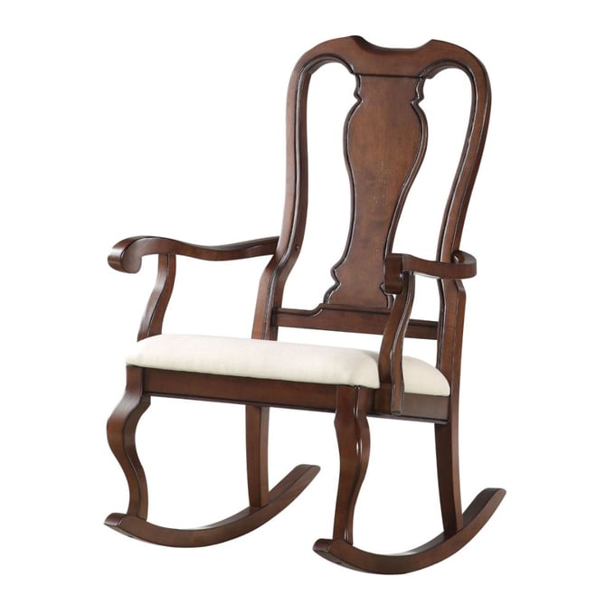 Acme Furniture Sheim Beige Cherry Rocking Chair ACM-59382