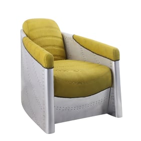 Acme Furniture Brancaster Yellow Aluminum Accent Chair